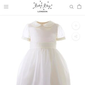 Rachel Riley Organza Pintuck Dress Girls size 7years